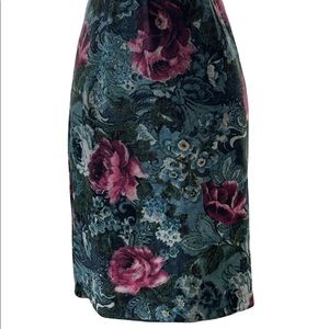 J Jill skirt size M  NWOT multi color Rose pattern